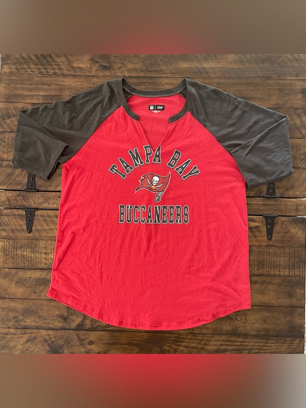 Tampa Bay Buccaneers NFL Team Apparel Raglan Shirt Torrid 0 Plus Size